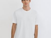 Футболка из гладкой ткани, Белый