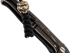 Темляк с бусиной из бронзы Тигр