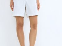 Короткие шорты из хлопка, Белый