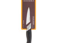 Нож кухонный для овощей Okroshka Truffle 9.5 см, сталь 9cr18mov, рукоять Pakka Wood