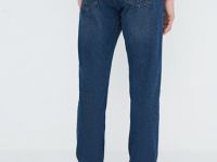 Базовые зауженные джинсы, Синий