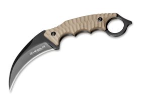 Нож-керамбит Boker Magnum Spike Karambit, сталь 440A, рукоять G10, песочный