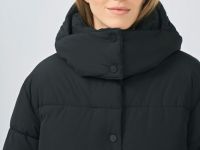 Утеплённая куртка с капюшоном, Черный