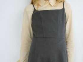 Сарафан для девочек, Серый