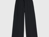 Широкие брюки для девочек, Черный