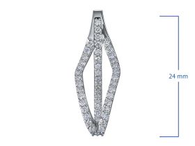 Серьги из белого золота э4712сг10200659