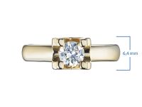 Классическое кольцо из желтого золота э0312кц06200855_white