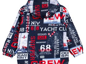 Куртка текстильная с полиуретановым покрытием для мальчиков (ветровка)