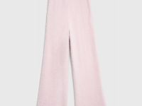 Широкие брюки с пушистым эффектом для девочек, Розовый