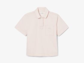 Женская рубашка-поло Lacoste свободного кроя из огранического хлопка