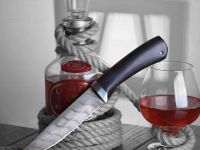 Нож АиР «Лиса», сталь ZD 0803, рукоять граб, алюминий