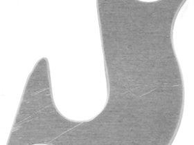 Держатель заднего переключателя "петух" Meta №8 фрезерованный (серебристый)