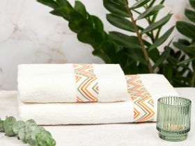 Полотенце махровое Frivolo, белое