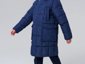 Пальто текстильное с полиуретановым покрытием для мальчиков