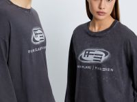 Лонгслив из хлопка с принтом из коллаборации с maneken