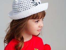 Шляпа текстильная для девочек