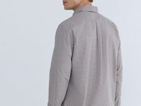 Рубашка в клетку виши, Коричневый