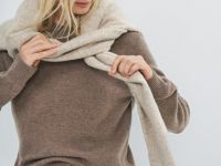 Джемпер из шерсти, Коричневый