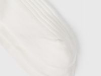 Носки в рубчик, 3 пары, Белый