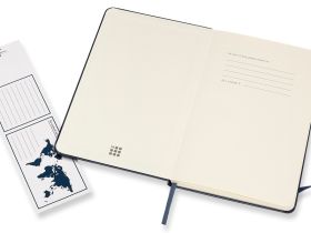 Записная книжка в линейку Moleskine "Classic" Medium 11,5х18 см 240 стр, твердая обложка синяя