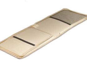 Пенал для кистей на короткой ручке Pinax, 12 отд.+карман-сетка, бежевый