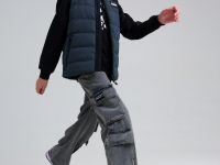 Жилет текстильный с полиуретановым покрытием для девочек