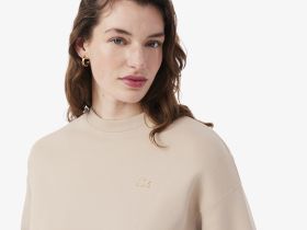 Женская двусторонняя толстовка Lacoste оверсайз