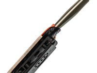 Туристический нож Kizer Evenki 1, сталь AEB-L, рукоять Orange/Green G10