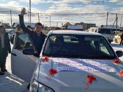 Борис Тарасов выиграл автомобиль на турнире «Буучугурас» в Верхневилюйске