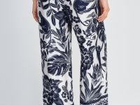 Широкие брюки с принтом