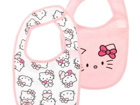 Нагрудник детский трикотажный для девочек, 2 шт в комплекте