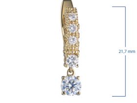 Серьги из желтого золота э0312сг03141500