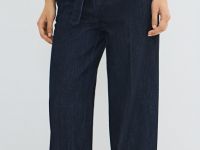 Широкие джинсы с ремнём, Синий