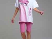 Комплект трикотажный для женщин: фуфайка (футболка), бриджи