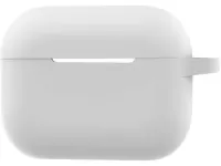 Чехол Protective Case для AirPods Pro 2 силиконовый с карабином (белый)