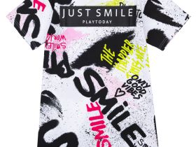 Фуфайка трикотажная для девочек (футболка удлиненная)