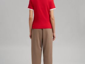 Футболка облегающего кроя из хлопкового джерси