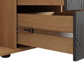 Распашной шкаф Монблан 3-139x215 Косы Графитовый