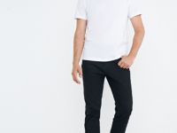 Брюки «5 карманов» Slim из твила, Черный