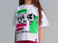 Фуфайка трикотажная для девочек (футболка)