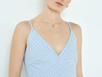 Сарафан из хлопка, Голубой