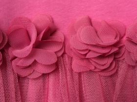 Комплект детский трикотажный для девочек: платье, брюки (легинсы)