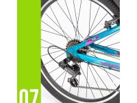 Подростковый велосипед Stels Cristy 420 V 24, год 2026, цвет Серый-Зеленый, ростовка 12