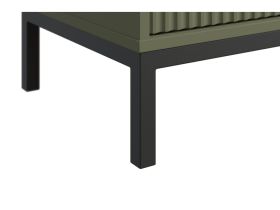 Витрина Трейвис 1-48x205 Оливковый