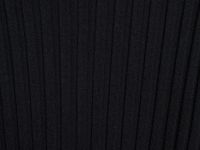 Расклёшенное платье в рубчик, Черный