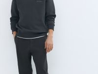 Джоггеры из эластичной ткани, Серый