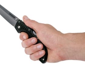 Складной нож Cold Steel Voyager Large Tanto, сталь AUS-10A, тактический нож, рукоять Griv-Ex черный