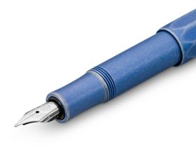 Ручка перьевая Kaweco AL Sport Stonewashed EF 0,5 мм, чернила синие, корпус синий