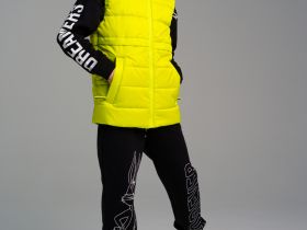 Жилет текстильный с полиуретановым покрытием для девочек