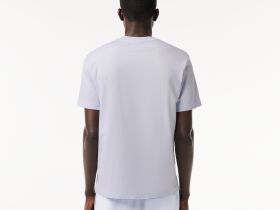 Мужская хлопковая футболка Lacoste с коротким рукавом